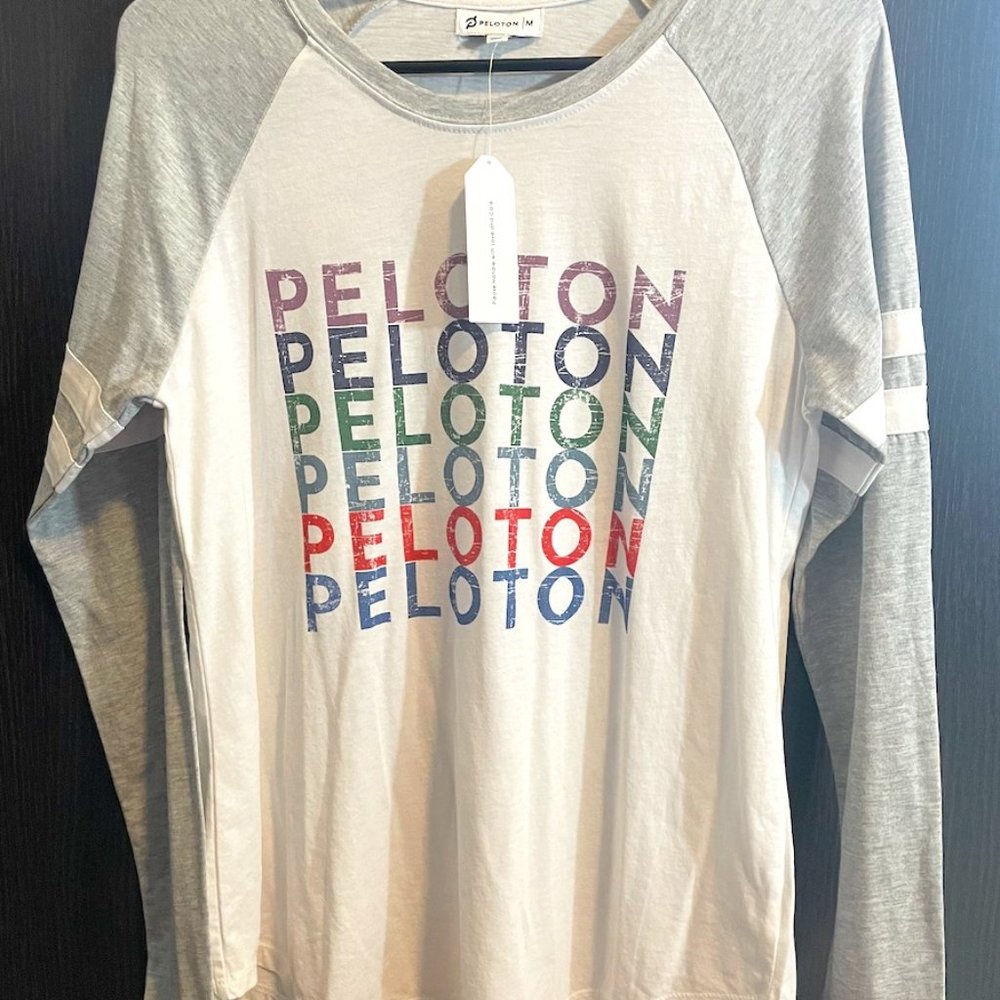 PELOTON Long Sleeve Baseball Tee - Medium